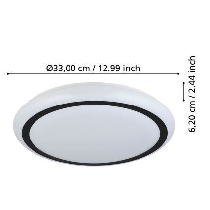 Eglo - LED Lubinis šviestuvas LED/14,6W/230V