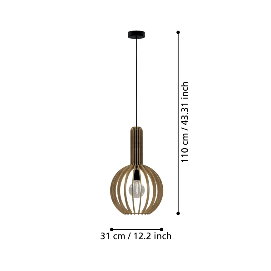 Eglo - Pakabinamas sietynas 1xE27/40W/230V d. 31 cm smėlio spalvos