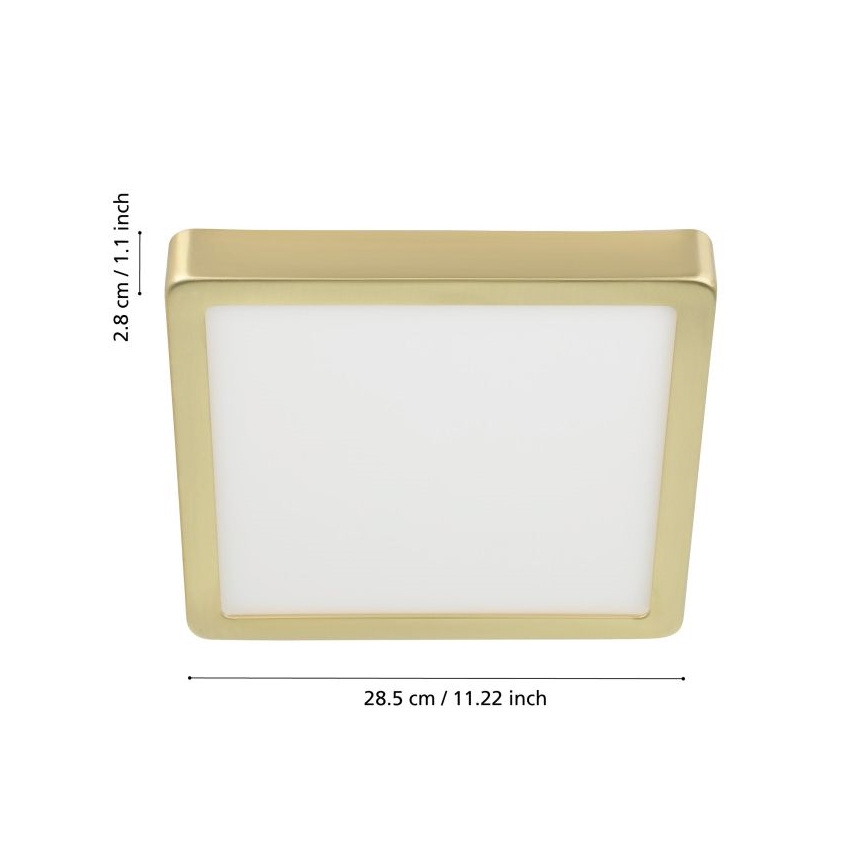 Eglo - LED lubinis šviestuvas LED/20,5W/230V 28,5x28,5 cm