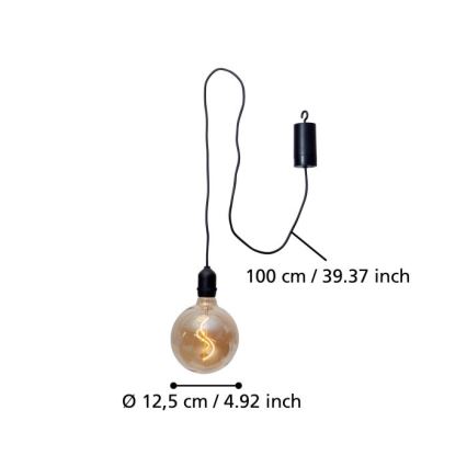 Eglo - Pakabinamas LED lauko šviestuvas LED/0,06W/6V 4xAA IP44 smėlio spalva