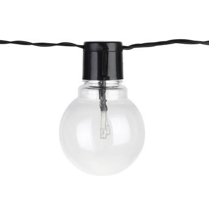 Eglo - LED Dekoratyvinė lauko grandinė  16xLED/0,064W/24V IP44 juoda