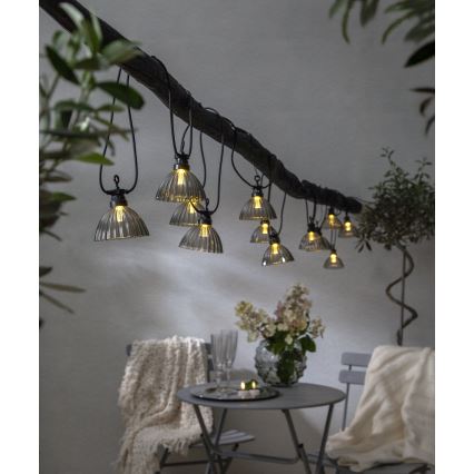 Eglo - LED Lauko dekoratyvinė grandinė 12xLED/0,066W/3,2V IP44
