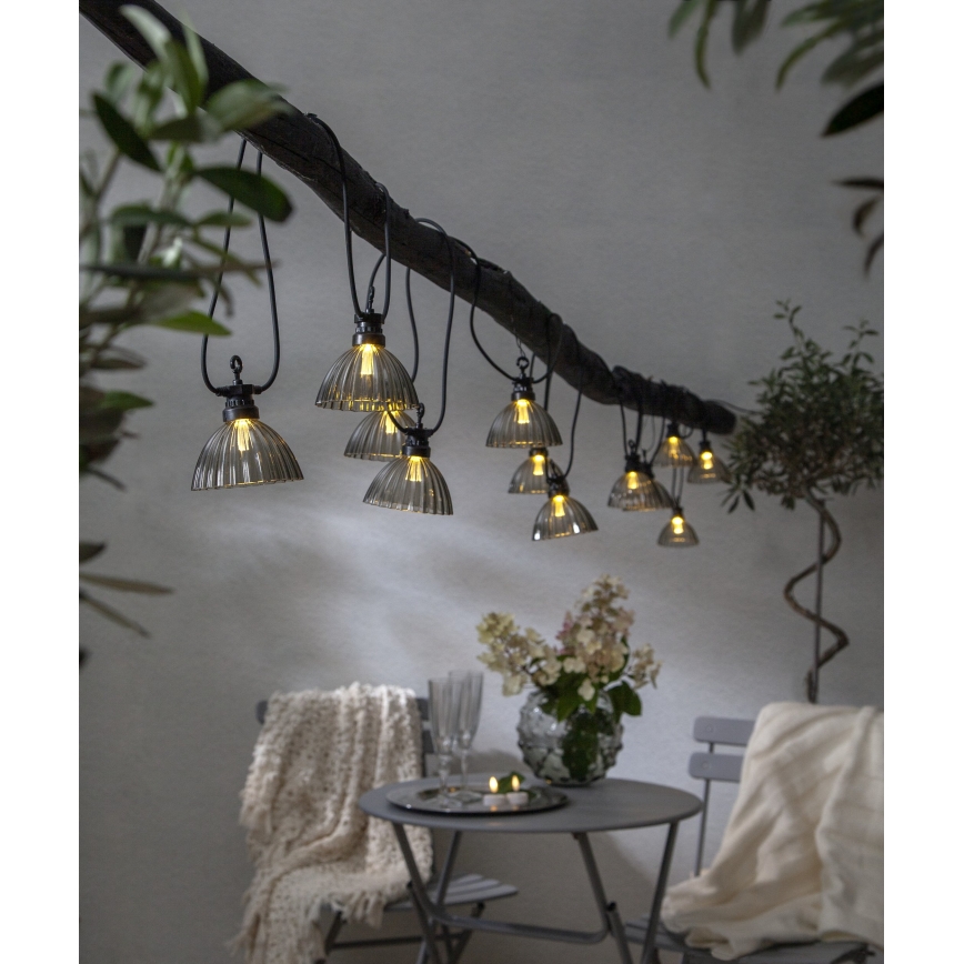 Eglo - LED Lauko dekoratyvinė grandinė 12xLED/0,066W/3,2V IP44