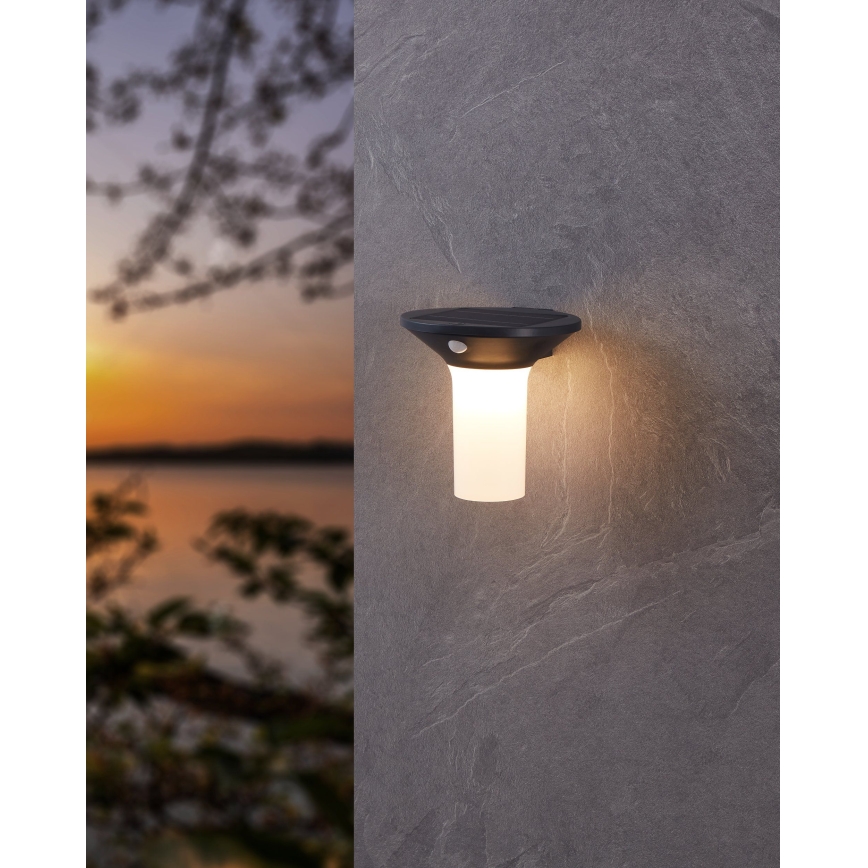 Eglo - LED lauko saulės šviestuvas su jutikliu 6xLED/0,03W/3,7V IP44