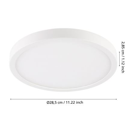 Eglo - LED Vonios lubinis šviestuvas ARGOLIS LED/20,5W/230V IP44 baltas