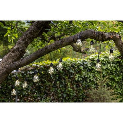 Eglo - LED Dekoratyvinė lauko girlianda 10xLED/0,06W/3V IP44
