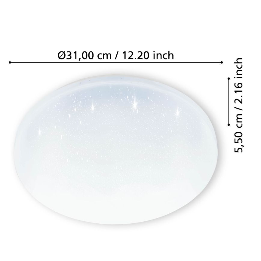 Eglo - LED Vonios lubinis šviestuvas LED/18W/230V IP44