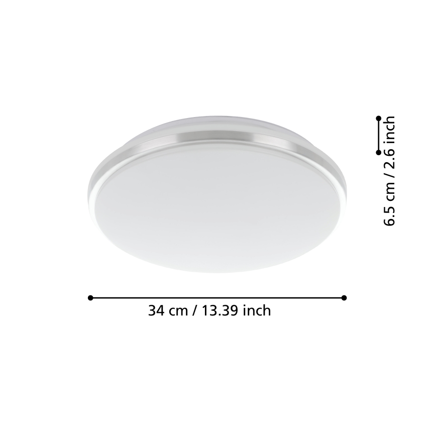 Eglo - LED lubinis vonios šviestuvas LED/15,6W/230V IP44 blizgus chromas