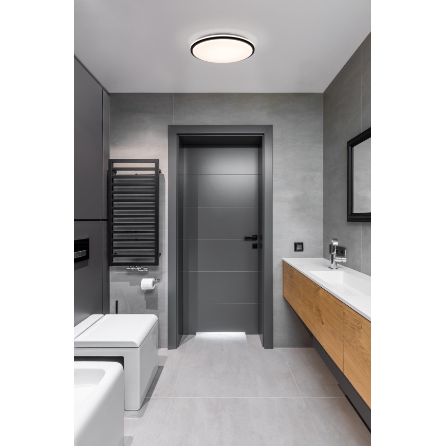 Eglo - LED Vonios lubinis šviestuvas LED/15,6W/230V IP44 juodas