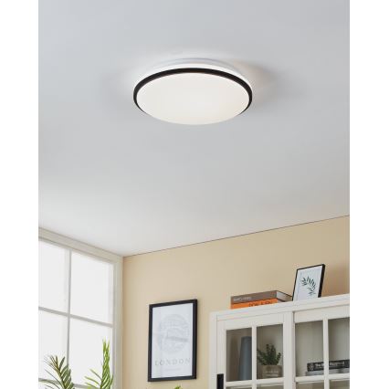 Eglo - LED Vonios lubinis šviestuvas LED/15,6W/230V IP44 juodas