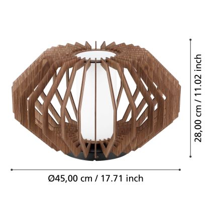 Eglo – Lubinis šviestuvas 1xE27/40W/230V