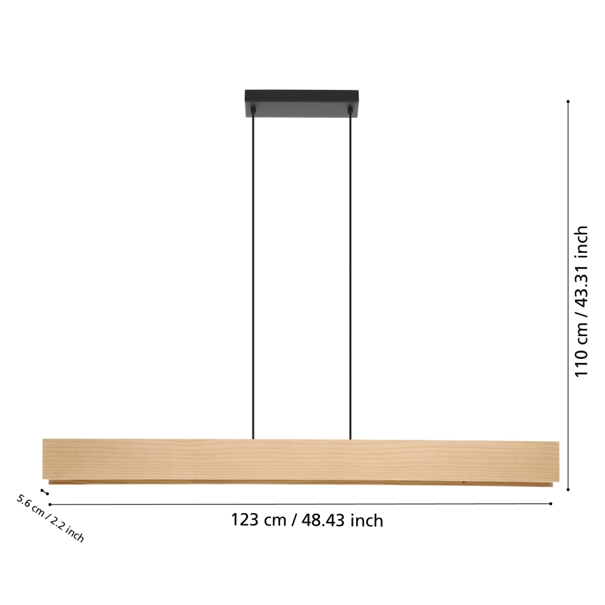 Eglo - LED RGBW Reguliuojamas pakabinamas sietynas LED/35W/230V 2700-6500K