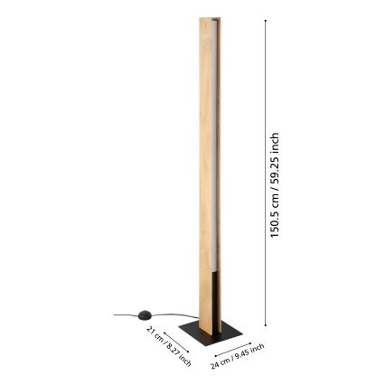 Eglo - LED RGBW Pritemdomas toršeras LED/35W/230V 2700-6500K