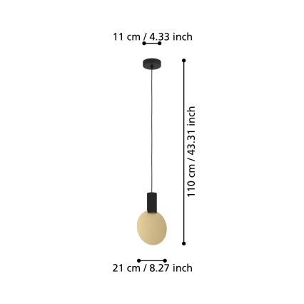 Eglo - LED Pakabinamas sietynas 1xGU10/4,5W/230V 3000K