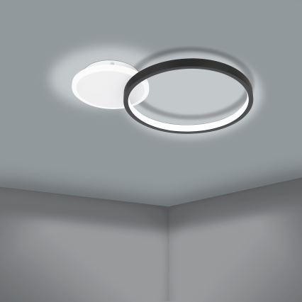 Eglo - LED Reguliuojamas lubinis šviestuvas LED/15W/230V juodas + valdymo pultas
