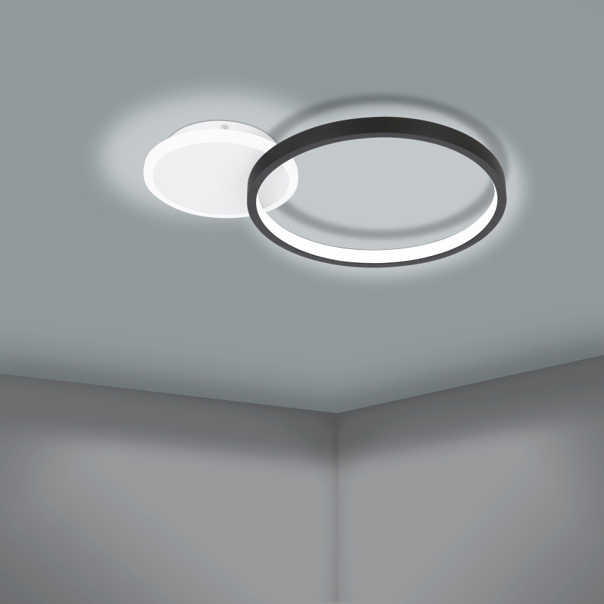 Eglo - LED Reguliuojamas lubinis šviestuvas LED/15W/230V juodas + valdymo pultas