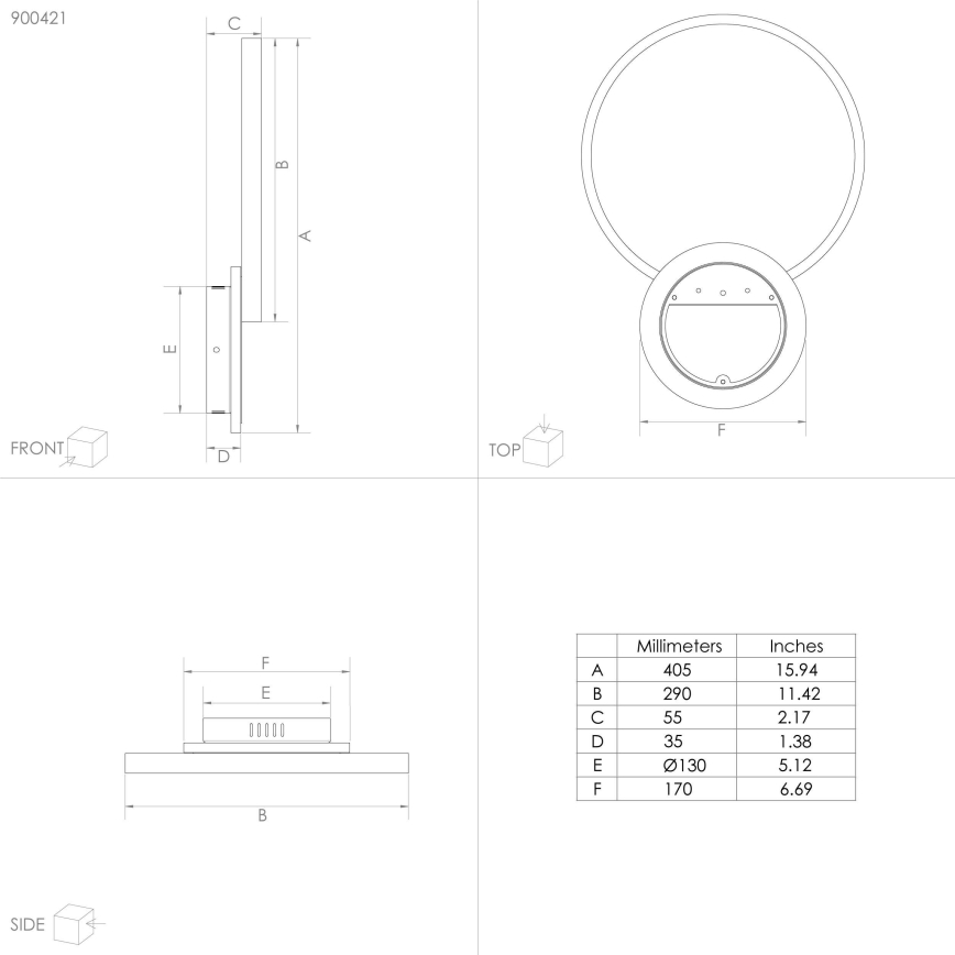 Eglo - LED Reguliuojamas lubinis šviestuvas LED/15W/230V juodas + valdymo pultas
