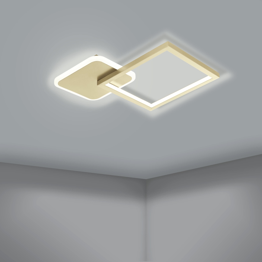 Eglo - LED Reguliuojamas lubinis šviestuvas LED/15W/230V aukso + valdymo pultas