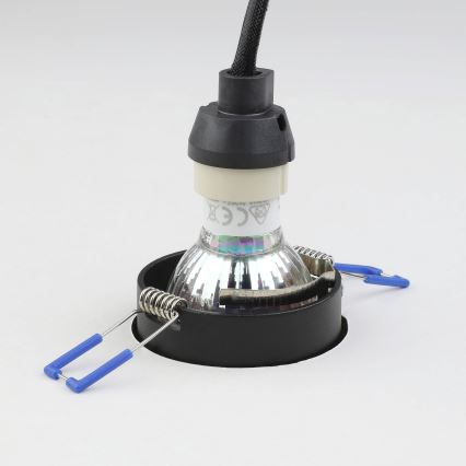 Eglo - Įleidžiamas šviestuvas 1xGU10/35W/230V juoda