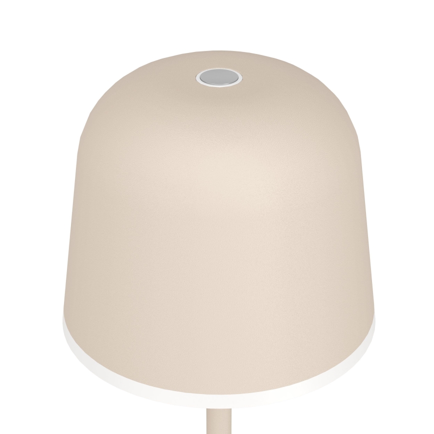Eglo - LED šviesos reguliavimas lauko rechargeable lempa LED/2,2W/5V 1800mAh smėlio spalva IP54