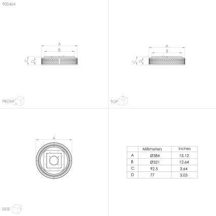 Eglo - LED Lubinis šviestuvas LED/24W/230V