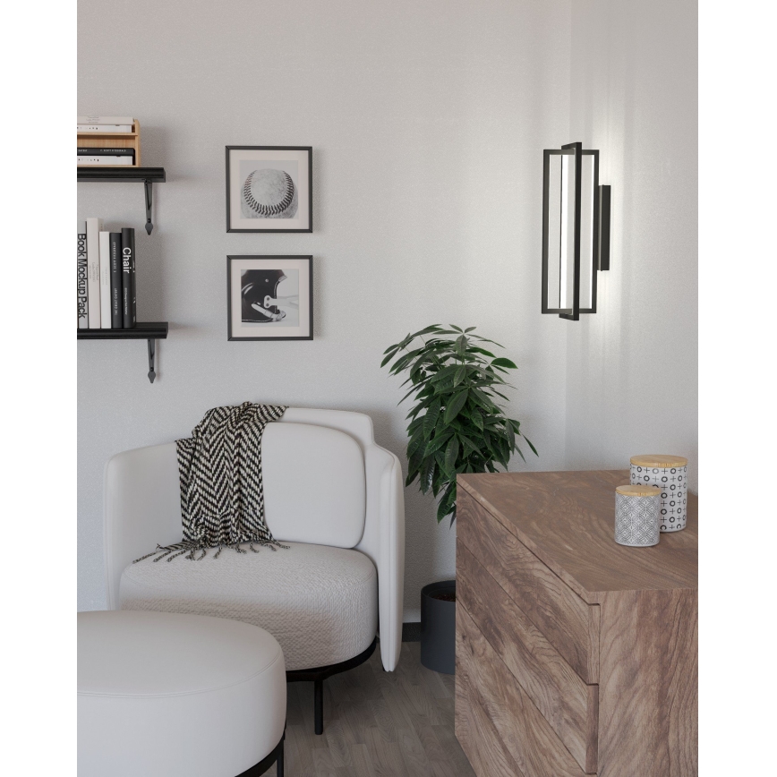 Eglo - LED Reguliuojamas sieninis šviestuvas LED/15,5W/230V + valdymo pultas