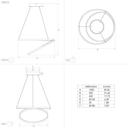 Eglo - LED Pakabinamas sietynas LED/36W/230V