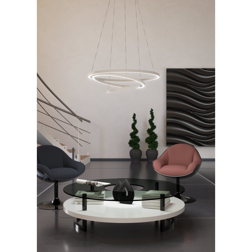 Eglo - LED Reguliuojamas pakabinamas sietynas LOBINERO-Z LED/43,2W/230V baltas
