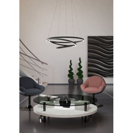 Eglo - LED Reguliuojamas pakabinamas sietynas  LED/43,2W/230V juodas