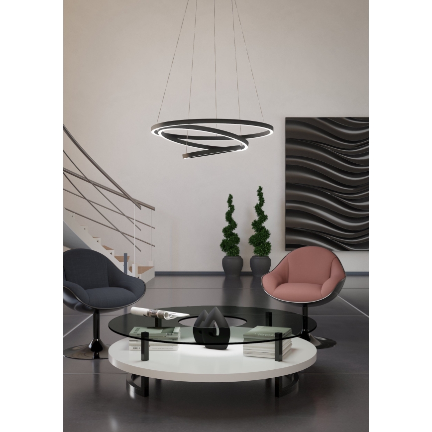 Eglo - LED Reguliuojamas pakabinamas sietynas  LED/43,2W/230V juodas