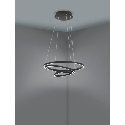 Eglo - LED Reguliuojamas pakabinamas sietynas  LED/43,2W/230V juodas