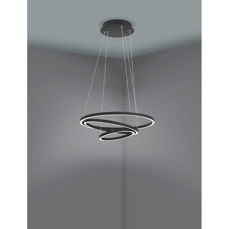 Eglo - LED Reguliuojamas pakabinamas sietynas  LED/43,2W/230V juodas