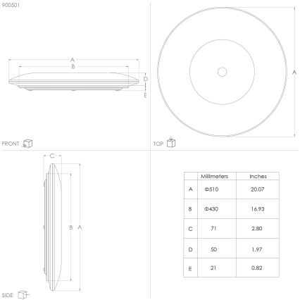 Eglo - LED Lubinis šviestuvas LED/30,8W/230V