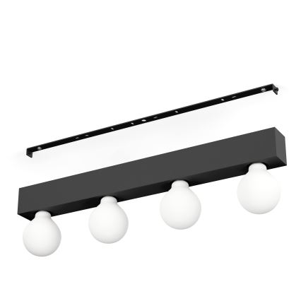 Eglo - Sieninis šviestuvas 4xE27/40W/230V juodas