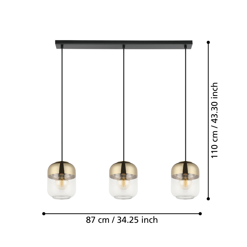 Eglo - Pakabinamas sietynas 3xE27/40W/230V
