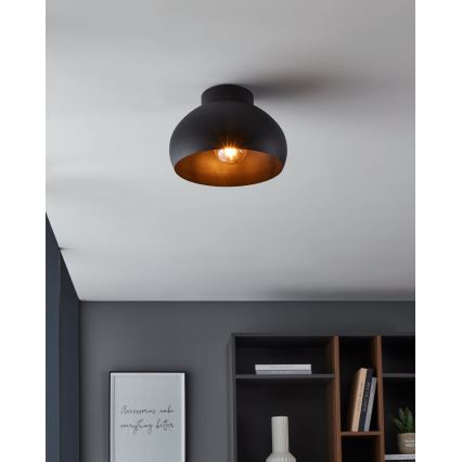 Eglo – Lubinis šviestuvas 1xE27/40W/230V juodas