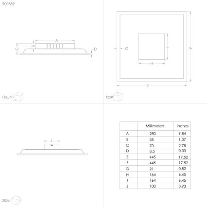 Eglo  - LED Lubinis šviestuvas  LED/28W/230V