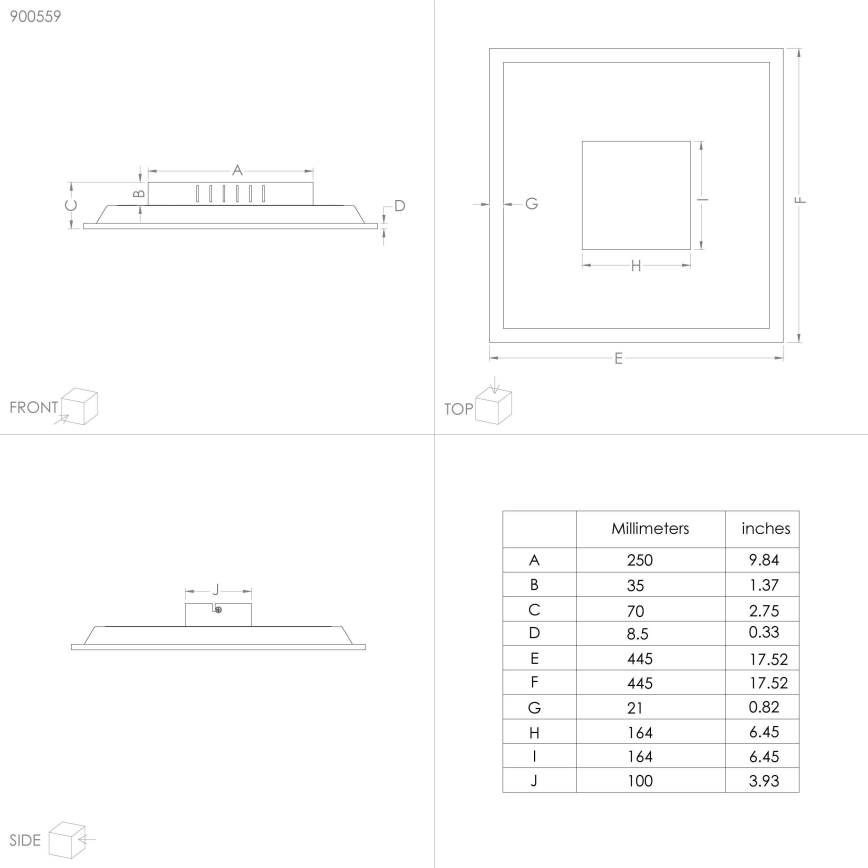 Eglo  - LED Lubinis šviestuvas  LED/28W/230V