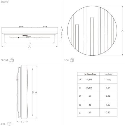 Eglo - LED Lubinis šviestuvas LED/10W/230V d. 28 cm