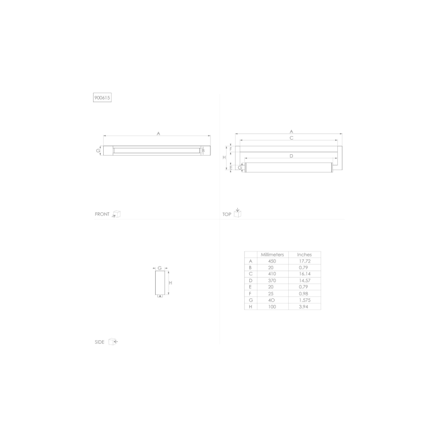 Eglo - LED Vonios veidrodžio apšvietimas LED/8,9W/230V IP44
