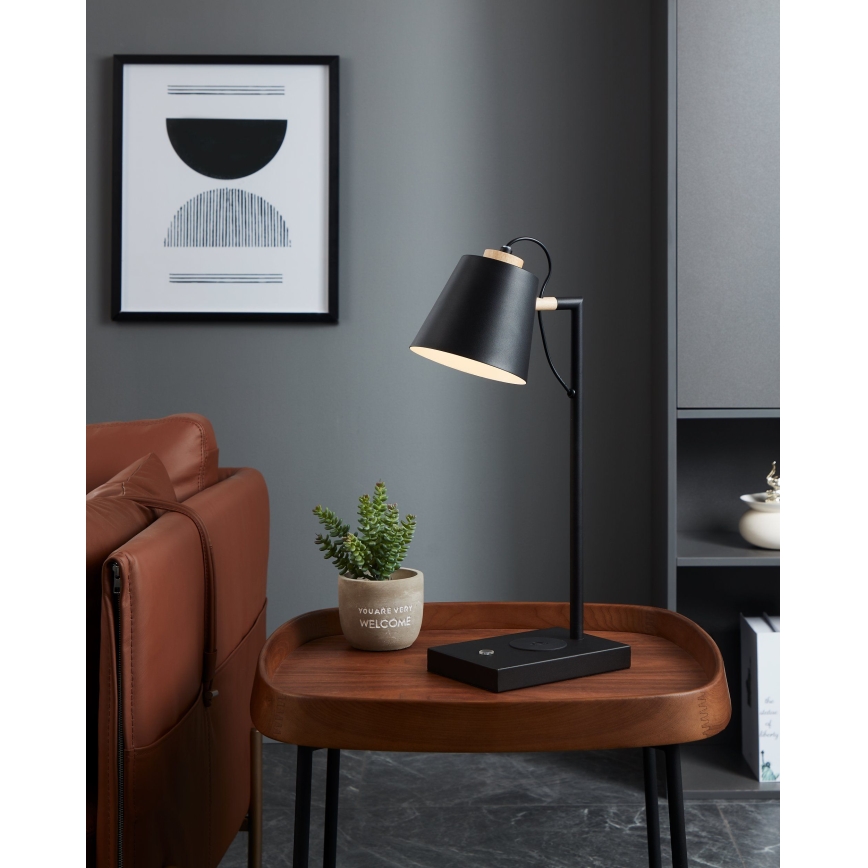 Eglo 900626 - Reguliuojamas LED šviestuvas su belaidžiu įkrovimu LACEY LED/5,5W/230V