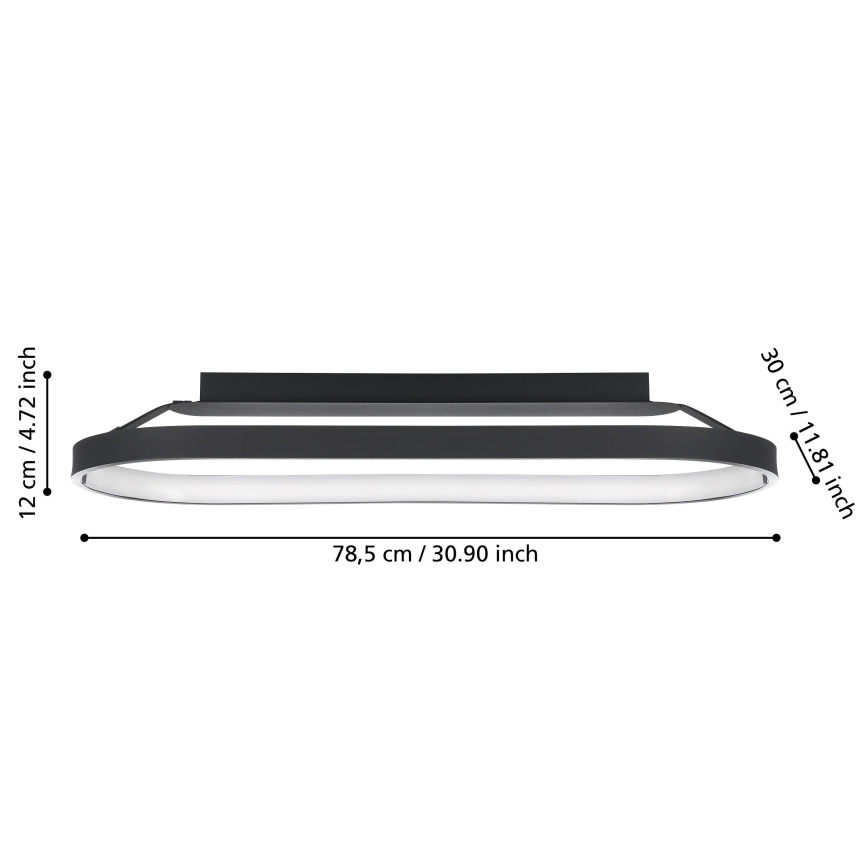 Eglo - LED Reguliuojamas lubinis šviestuvas  LED/27W/230V