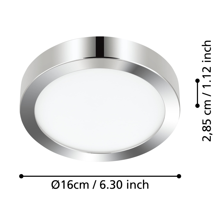 Eglo - LED lubinis vonios šviestuvas LED/11W/230V IP44 blizgus chromas