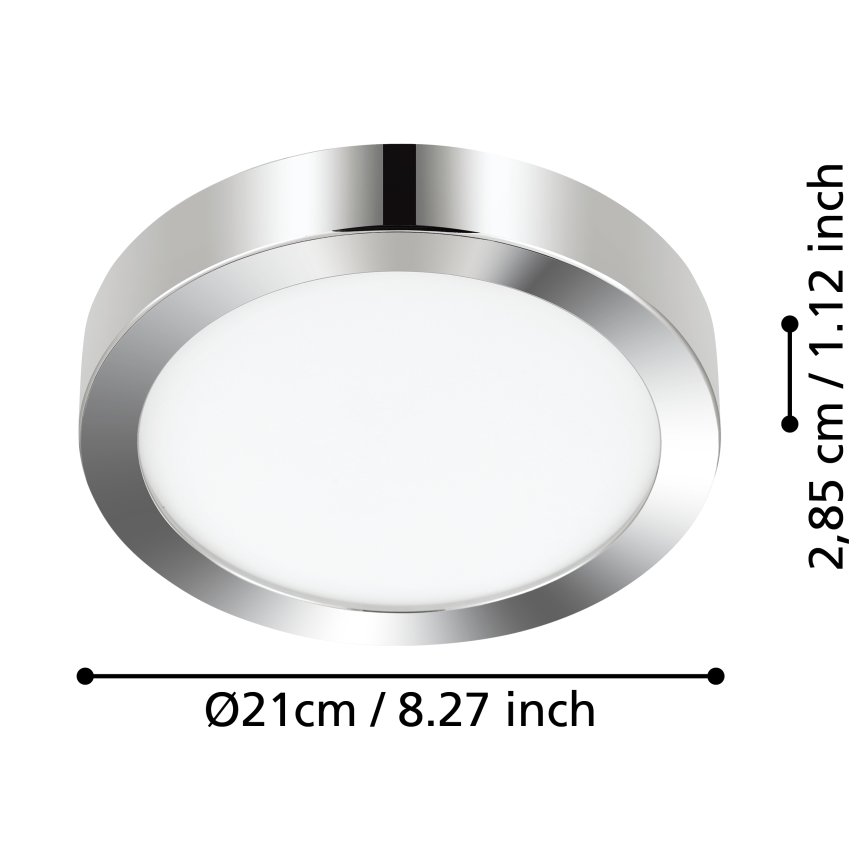 Eglo - LED lubinis vonios šviestuvas LED/17W/230V IP44 blizgus chromas