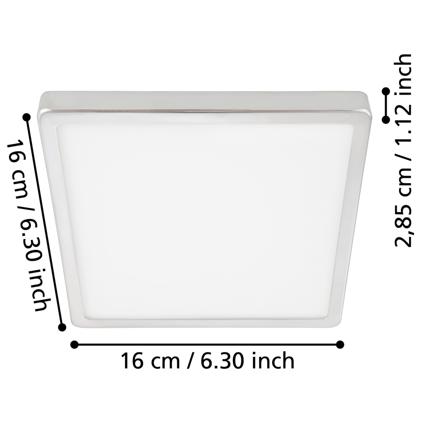 Eglo - LED lubinis vonios šviestuvas LED/11W/230V IP44 blizgus chromas