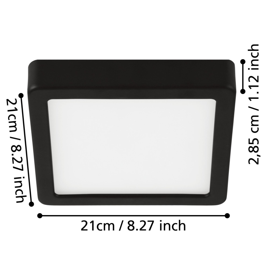 Eglo - LED lubinis vonios šviestuvas LED/17W/230V IP44 blizgus chromas