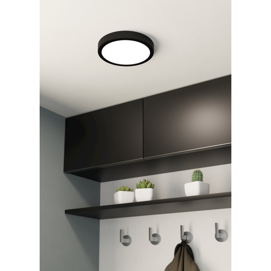 Eglo - LED lubinis vonios šviestuvas LED/17W/230V juoda IP44