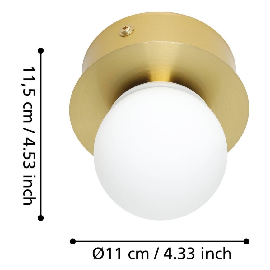Eglo - LED lubinis vonios šviestuvas LED/3,3W/230V IP44 auksas