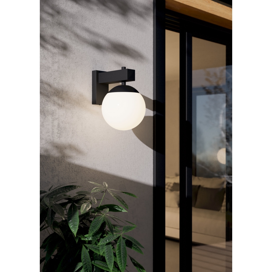 Eglo - Lauko sieninis šviestuvas 1xE27/40W/230V juoda IP44