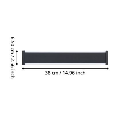 Eglo - LED sieninis lauko šviestuvas 2xLED/3,7W/230V 3000K IP55
